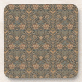 William Morris: Blue Honeysuckle Beverage Coasters Getränkeuntersetzer (Vorderseite)