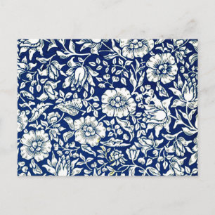 William Morris - Blue Mallow Postkarte