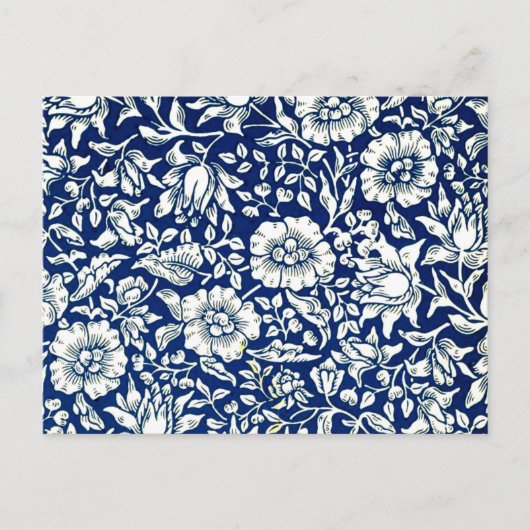 William Morris - Blue Mallow Postkarte (Vorderseite)