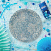 William Morris - Blue Marigold Floral Pappteller (Party)