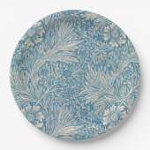 William Morris - Blue Marigold Floral Pappteller (Vorderseite)
