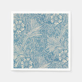 William Morris - Blue Marigold Floral Serviette (Vorderseite)