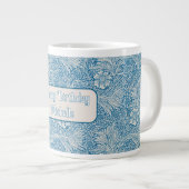William Morris Blue Marigold Jumbo-Tasse (Vorderseite Rechts)