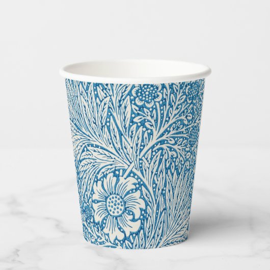 William Morris Blue Marigold Pappbecher (Rückseite)