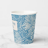 William Morris Blue Marigold Pappbecher (Links)