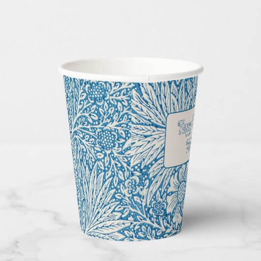 William Morris Blue Marigold Pappbecher (Rechts)