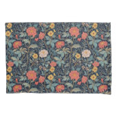 William Morris Blue Teal Arts & Crafts Floral Kissenbezug (Vorderseite)