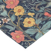 William Morris Blue Teal Arts & Crafts Floral Kurzer Tischläufer (Ecke)