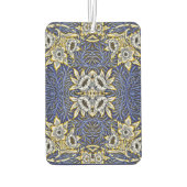 William Morris Blue und Gold Tulip Willow Design Autolufterfrischer (Rückseite)