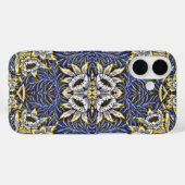 William Morris Blue und Gold Tulip Willow Design Case-Mate iPhone Hülle (Rückseite (Horizontal))