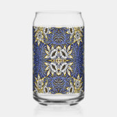 William Morris Blue und Gold Tulip Willow Design Dosenglas (Rückseite)