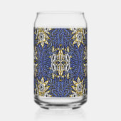 William Morris Blue und Gold Tulip Willow Design Dosenglas (Links)