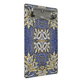 William Morris Blue und Gold Tulip Willow Design Mini Klemmbrett (Schrägansicht)