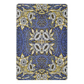 William Morris Blue und Gold Tulip Willow Design Mini Klemmbrett (Rückseite)