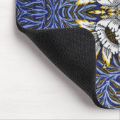William Morris Blue und Gold Tulip Willow Design Mousepad (Ecke)