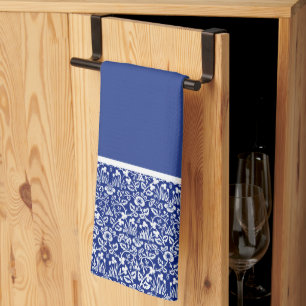 William Morris Blue und White Floral Print Geschirrtuch