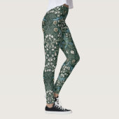 William Morris Blue White & Green Floral Leggings (Rechts)