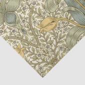 William Morris Blue Yellow Floral Tissue Paper Seidenpapier (Ausschnitt)