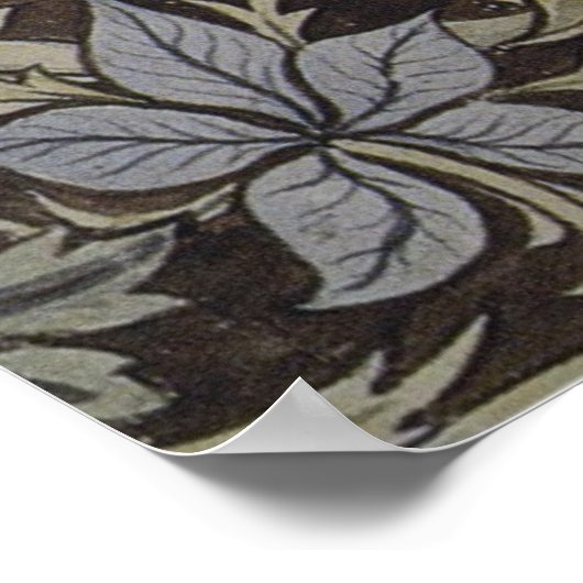 William Morris Bluebell Botanical Poster (Ecke)