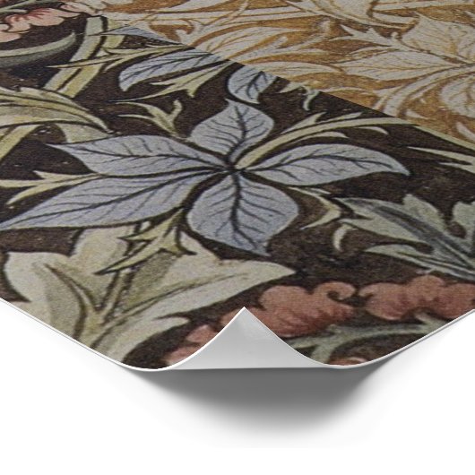 William Morris Bluebell Botanical Poster (Ecke)