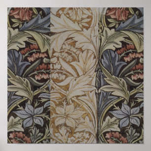 William Morris Bluebell Botanical Poster