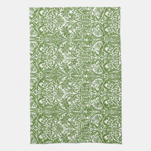 William Morris "Bluebell oder Columbine"3 Geschirrtuch (Vertikal)