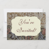 William Morris Bluebell Tapestry Design Einladung (Vorderseite)