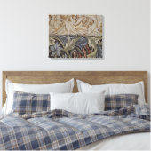 William Morris Bluebell Tapestry Design Leinwanddruck (Insitu (Schlafzimmer))