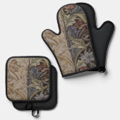 William Morris Bluebell Tapestry Design Ofenhandschuh & Topflappen-Set (Vorderseite/Rückseite)