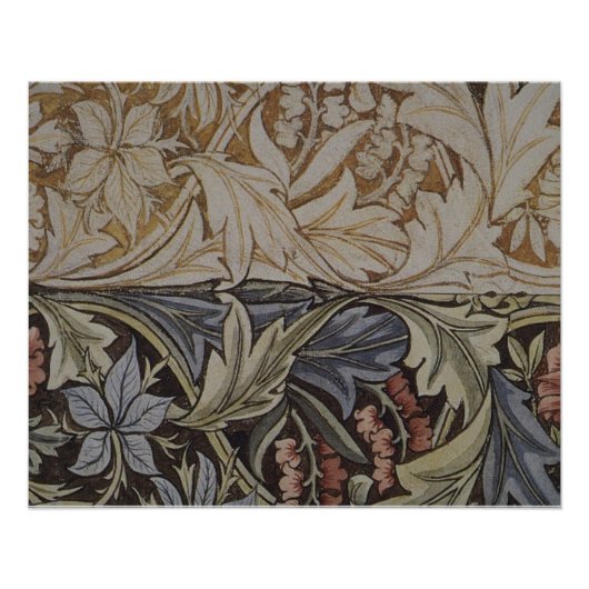 William Morris Bluebell Tapestry Design Poster (Vorderseite)