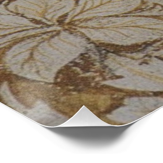 William Morris Bluebell Tapestry Design Poster (Ecke)