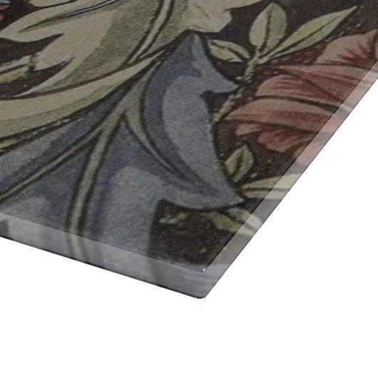 William Morris Bluebell Tapestry Design Schneidebrett (Ecke)