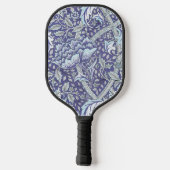 William morris blühende blühende Blume Pickleball Schläger (Rückseite)