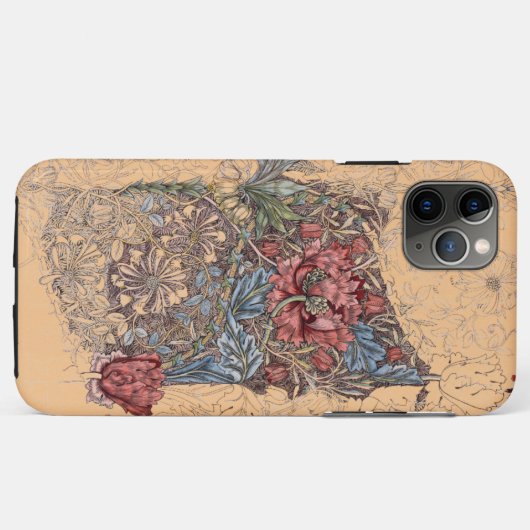 William Morris BLUME DESIGN CASE-MATE PHONE FALL iPhone Hülle (Rückseite (Horizontal))