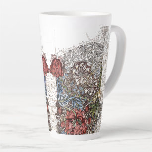 William Morris Blume elegante Blumengrafik Milchtasse