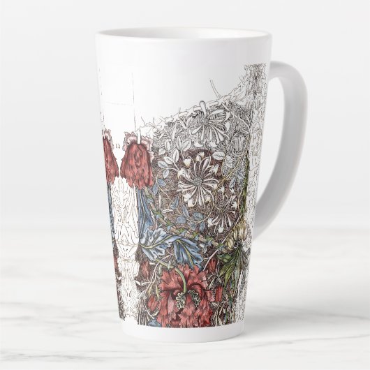 William Morris Blume elegante Blumengrafik Milchtasse (Rechte Ecke)
