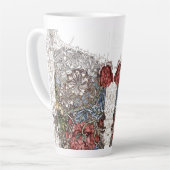 William Morris Blume elegante Blumengrafik Milchtasse (Linke Ecke)