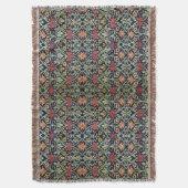 William Morris Blume Foliage Green Yellow Red Decke (Vorderseite Vertikal)