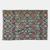 William Morris Blume Foliage Green Yellow Red Geschirrtuch (Horizontal)