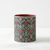 William Morris Blume Foliage Green Yellow Red Tasse (Zentrum)