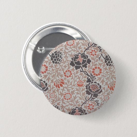 William Morris Blume Grafton Wallpaper Button (Vorne & Hinten)