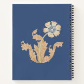 William Morris' Blume Spiral Notebook Notizblock (Rückseite)