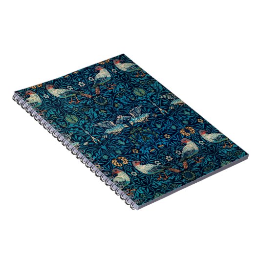 William Morris - Blume & Vogelmuster Notizblock (Rechte Seite)