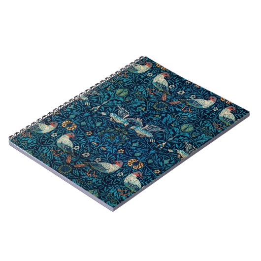 William Morris - Blume & Vogelmuster Notizblock (Linke Seite)