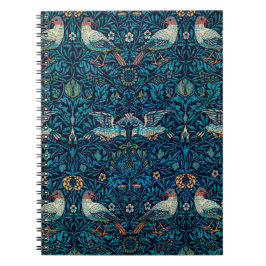William Morris - Blume & Vogelmuster Notizblock