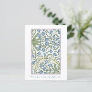 William Morris - Blumen: Blau und grüne Blumen Postkarte