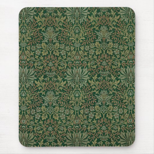 William Morris Blumen-Grünzeug Mousepad (Vorne)