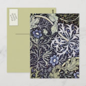 William Morris Blumen Postkarte (Vorne/Hinten)
