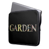 William Morris Blumengarten Motto und Rahmen Laptopschutzhülle (Vorderseite Links)