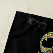 William Morris Blumengarten Motto und Rahmen Strandtuch (Beispiel)